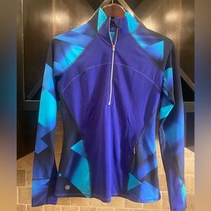 Athleta Running Wild Color Block Half Zip Jacket (S)